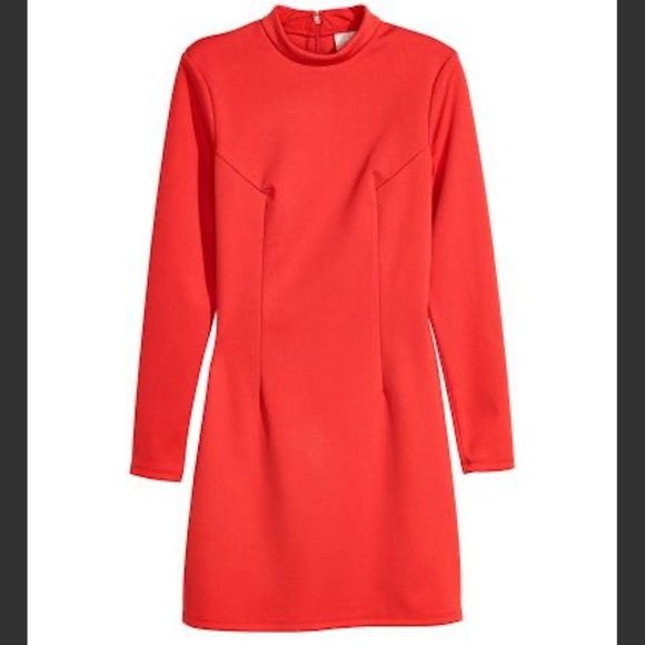 h&m red dress